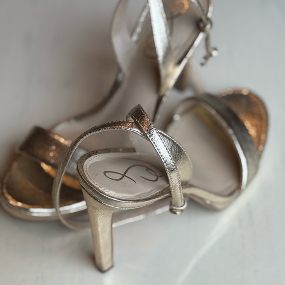 Sam Edelman Gold High Heel Sandals - Picture 1 of 4